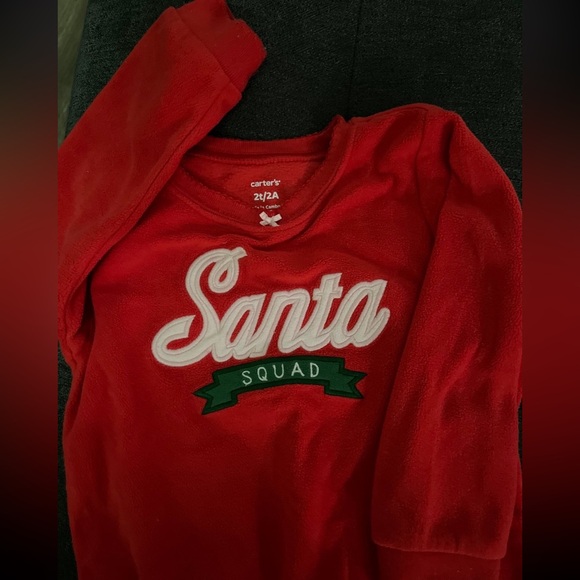 Santa squad 2 pcs pj set for 2t and 12 months old - Picture 2 of 3